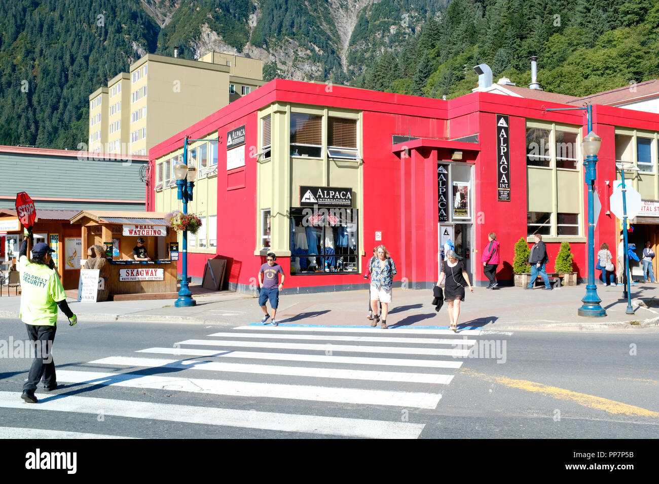 Die Innenstadt von Juneau, Alaska Stockfoto