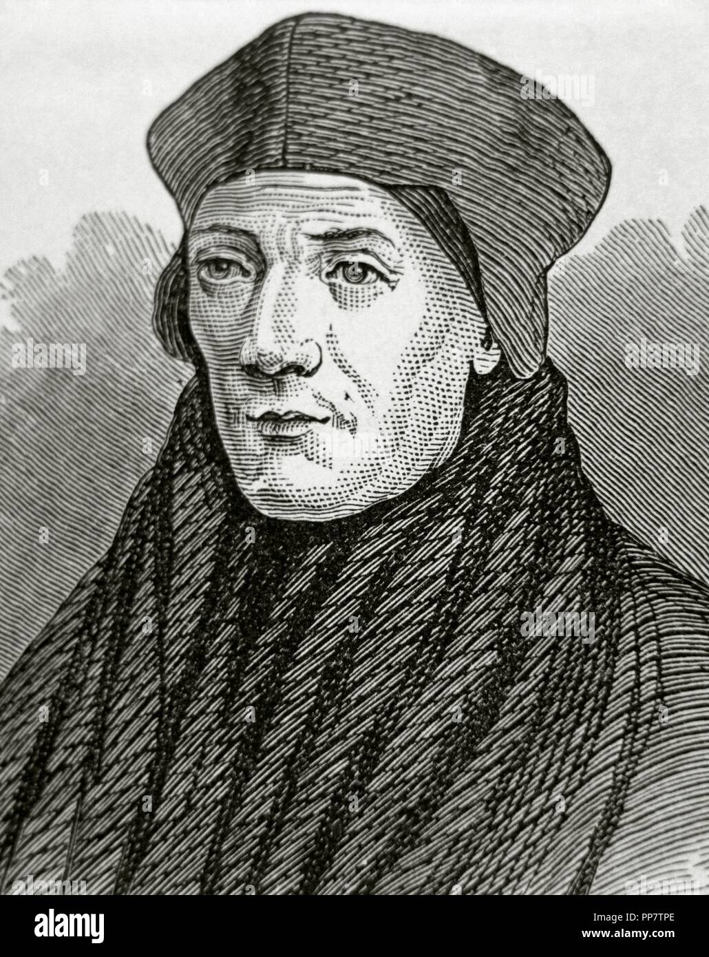 John Fisher (1469-1535). Englischer Bischof. Gravur. Stockfoto