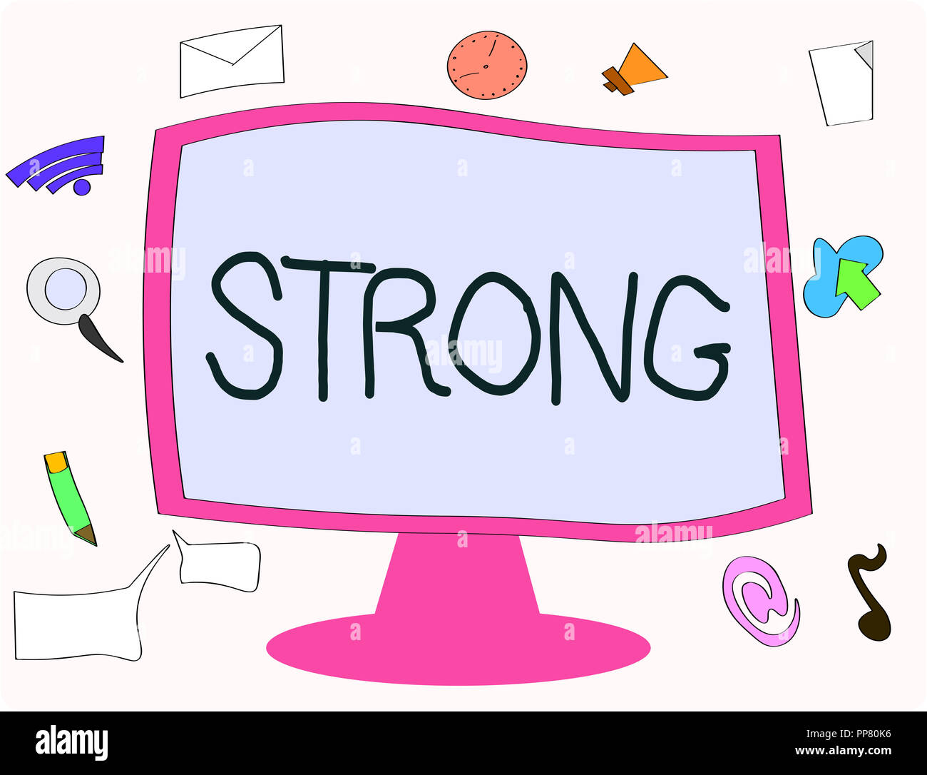 Schreiben Hinweis angezeigt. Business Foto zur Schau stellen, die befugt sind, eine schwere Gewichte zu bewegen oder andere körperlich Aufgaben ausführen. Stockfoto