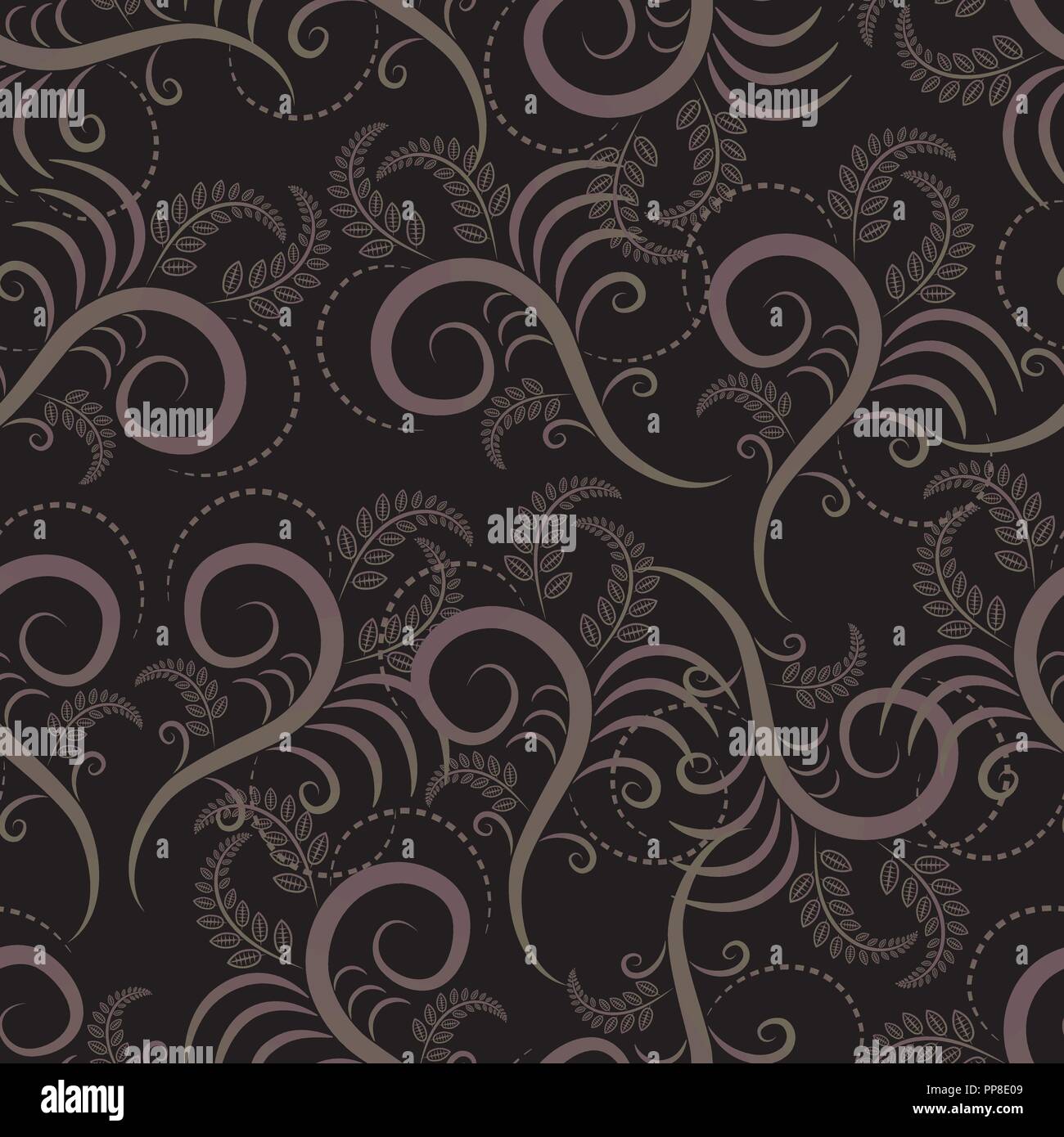 Vector Floral Seamless Pattern Background. Für Weihnachten und Einladung Karten Dekoration Stock Vektor