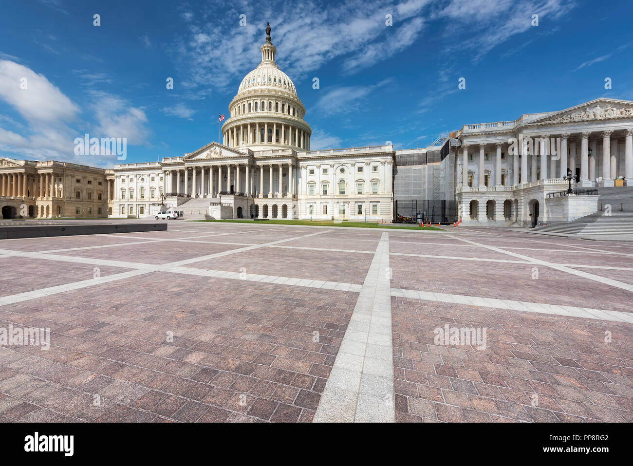 Washington DC, United States Capitol Gebäude im Sommer Stockfoto
