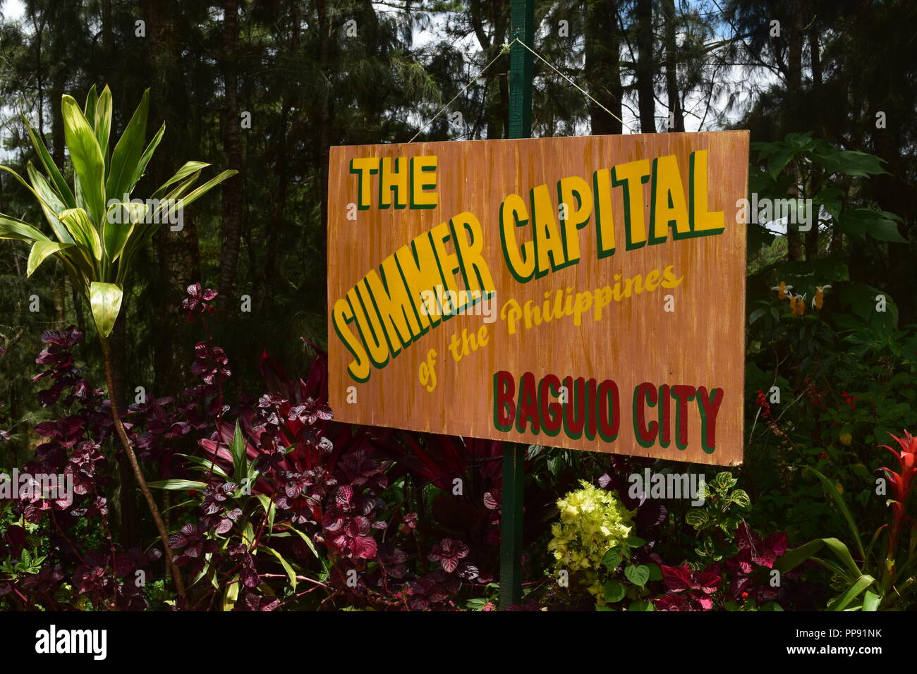 Baguio City ist die Hauptstadt der Philippinen das bevorzugte Ziel von Einheimischen, Touristen und Urlauber zu jeder Zeit des Jahres. Stockfoto
