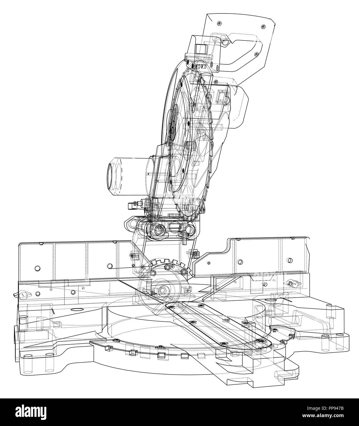 Mitra Sägeblatt Konzept Stock Vektor