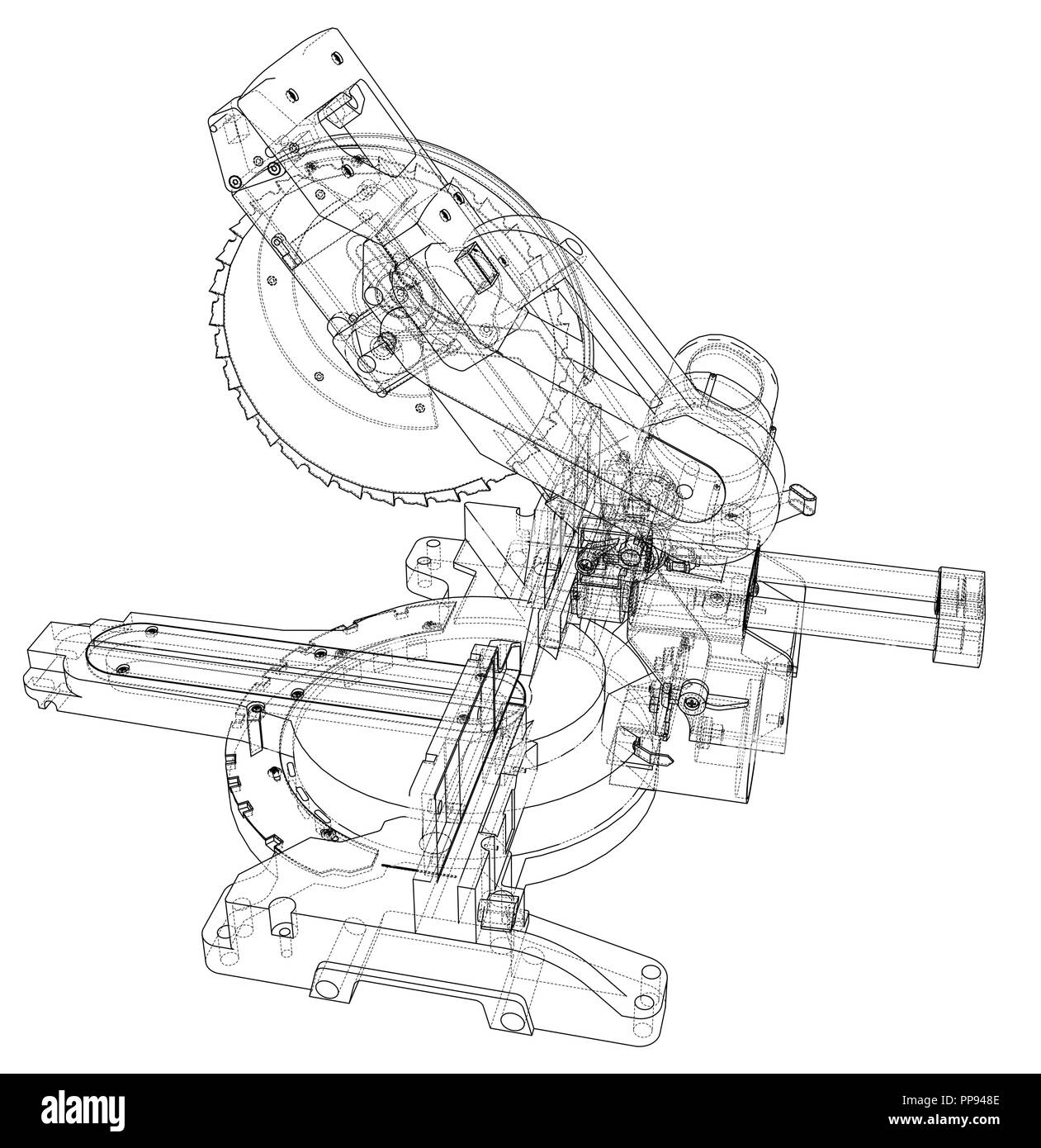 Mitra Sägeblatt Konzept Stock Vektor