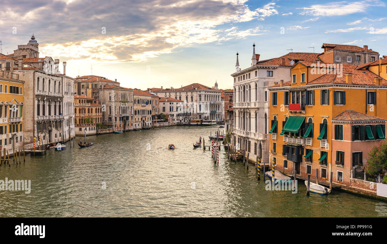 Venedig Italien, Panorama City Skyline am Grand Canal Stockfoto
