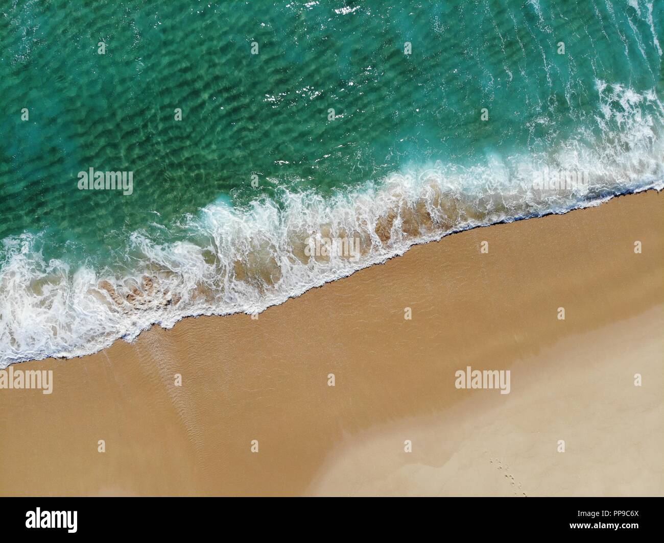 Luftaufnahme von Carvalhal Strand in Comporta, Portugal Stockfoto