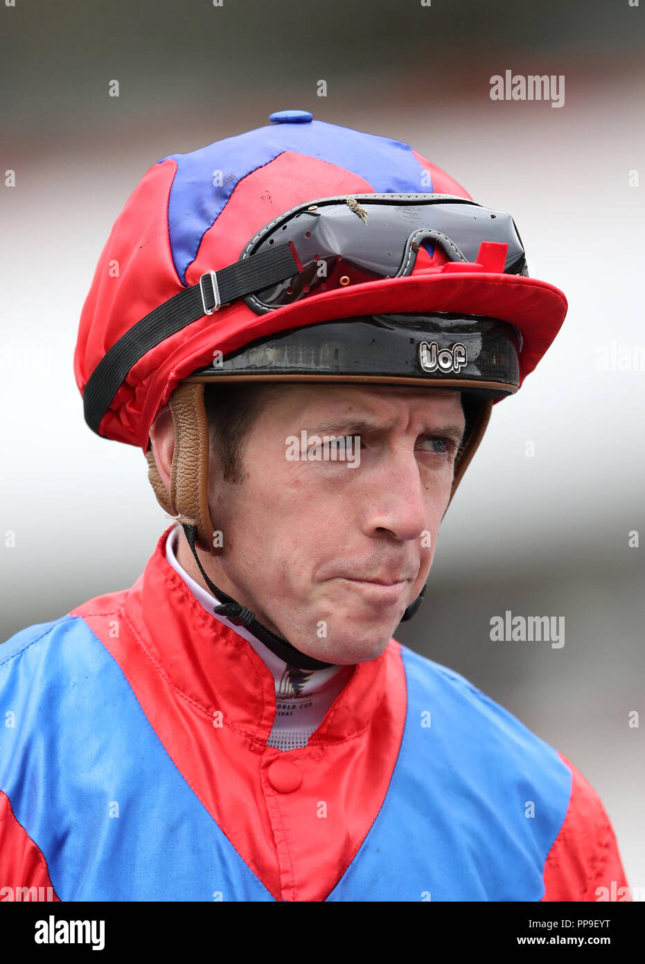 Jockey Jim Crowley Stockfoto
