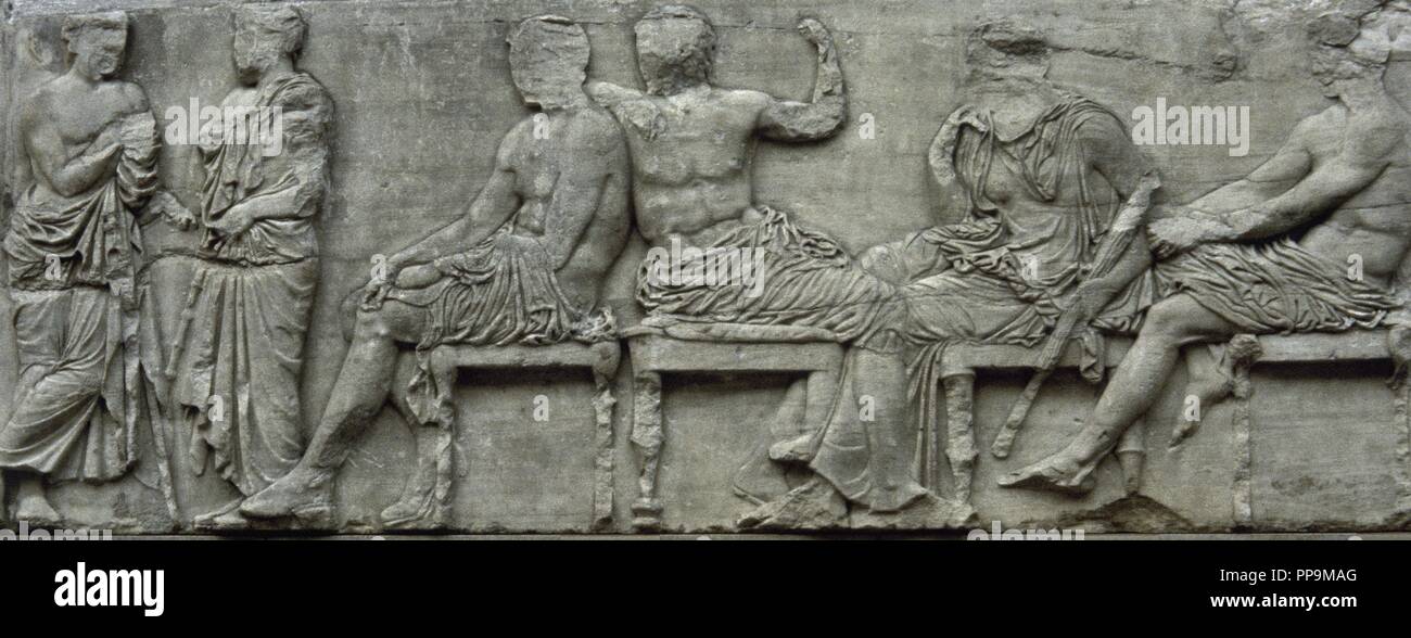 Der ParthenonFries. East Side. 447 432 V. CHR.. Griechische Klassik
