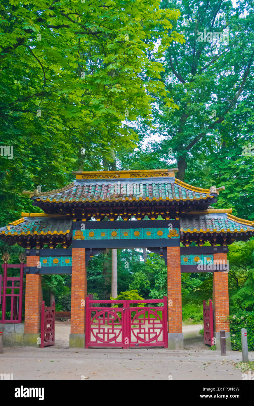 Pavillon Chinois, Chinesisches Teehaus, Häuser Museen des Fernen Ostens, Mutsaard, Brüssel, Belgien Stockfoto