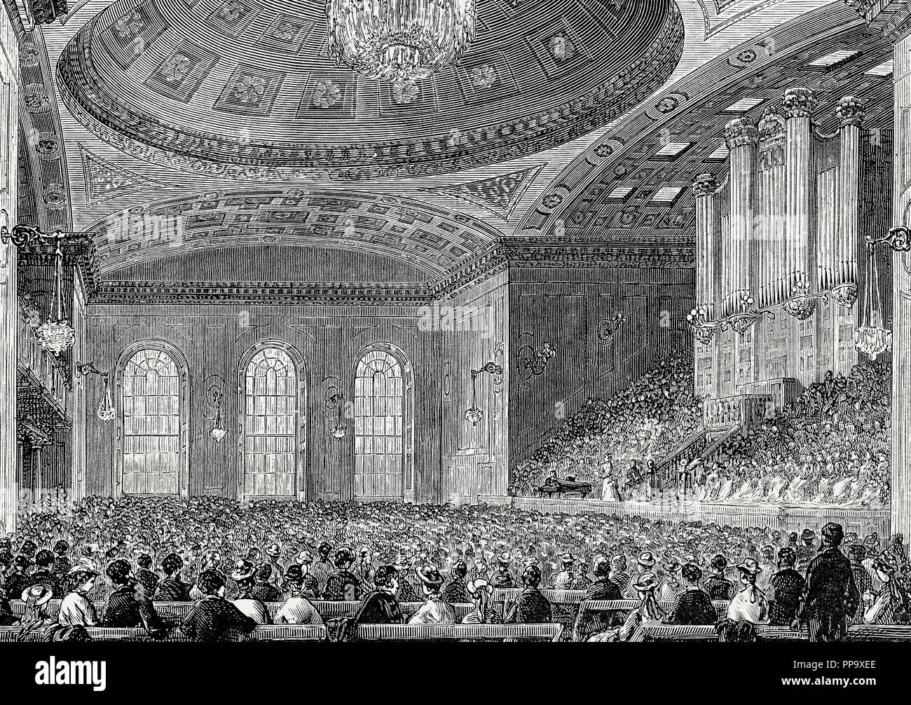 Assembly Rooms und Music Hall, Edinburgh, Schottland, 19. Jahrhundert Stockfoto