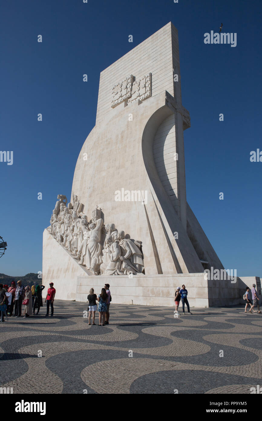 Padrao Dos Descobrimentos Monument der Entdeckungen, Lissabon, Portugal Stockfoto