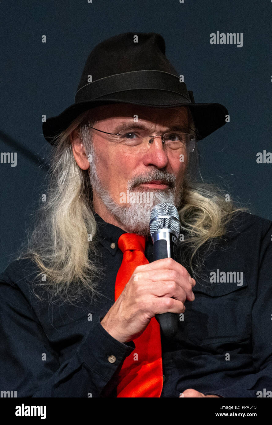 Fürth, Deutschland - 22. September 2018: Toby Philpott (* 1946, Puppenspieler - Jabba The Hut) bei Noris Force Con 5 drei Tag Star Wars Fan Convention für c Stockfoto
