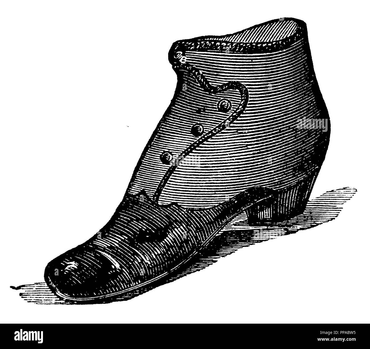 Meine Damen Schuh: Stiefelette, 1880 Stockfoto