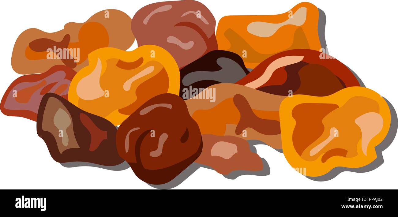 Amber, Weihrauch, Myrrhe, Gummi, Harz, Teer Halbedelsteine Vector Illustration Vektor illustration Stock Vektor