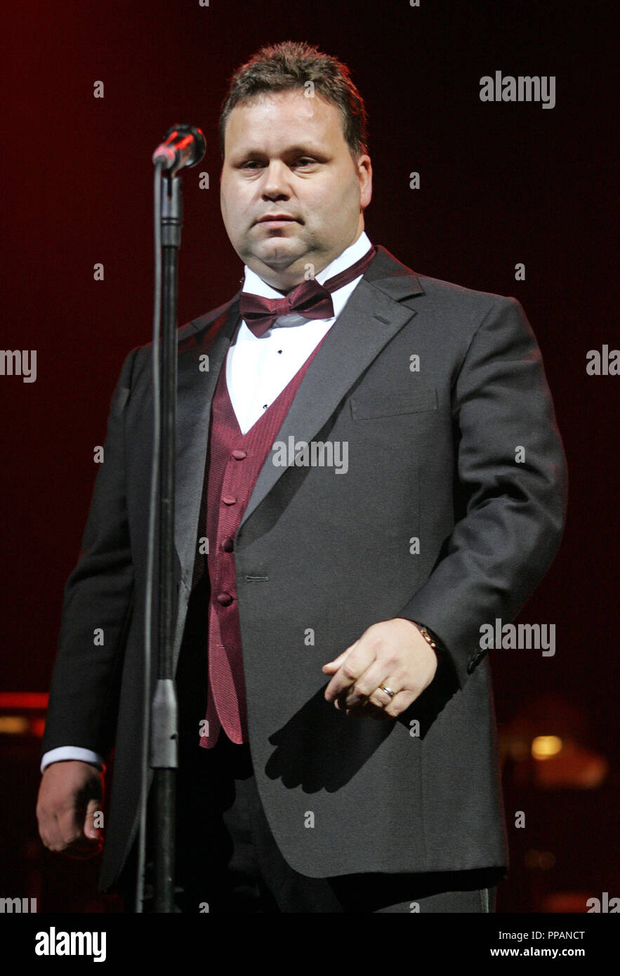 Paul Potts führt in Konzert im Seminole Hard Rock Hotel und Kasino in Hollywood, Florida am 14. Juli 2009. Stockfoto