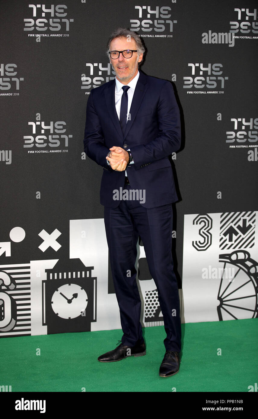 Laurent Blanc bei den besten FIFA Football Awards 2018 in der Royal Festival Hall, London. Stockfoto