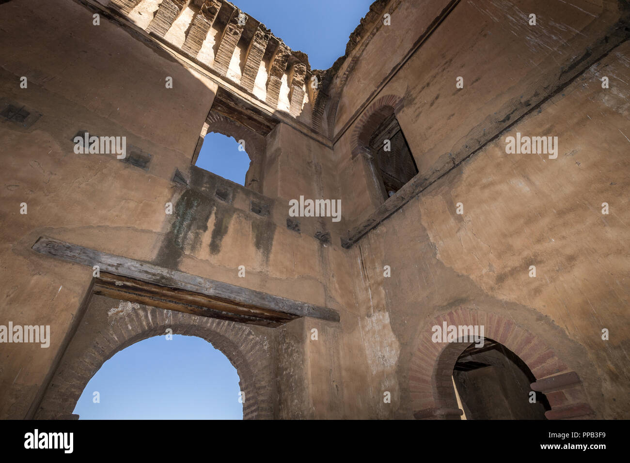 Palast der IYASU I, Fasil Ghebbi, Royal Enclosure, Gonder, Äthiopien. Weltkulturerbe der UNESCO Stockfoto