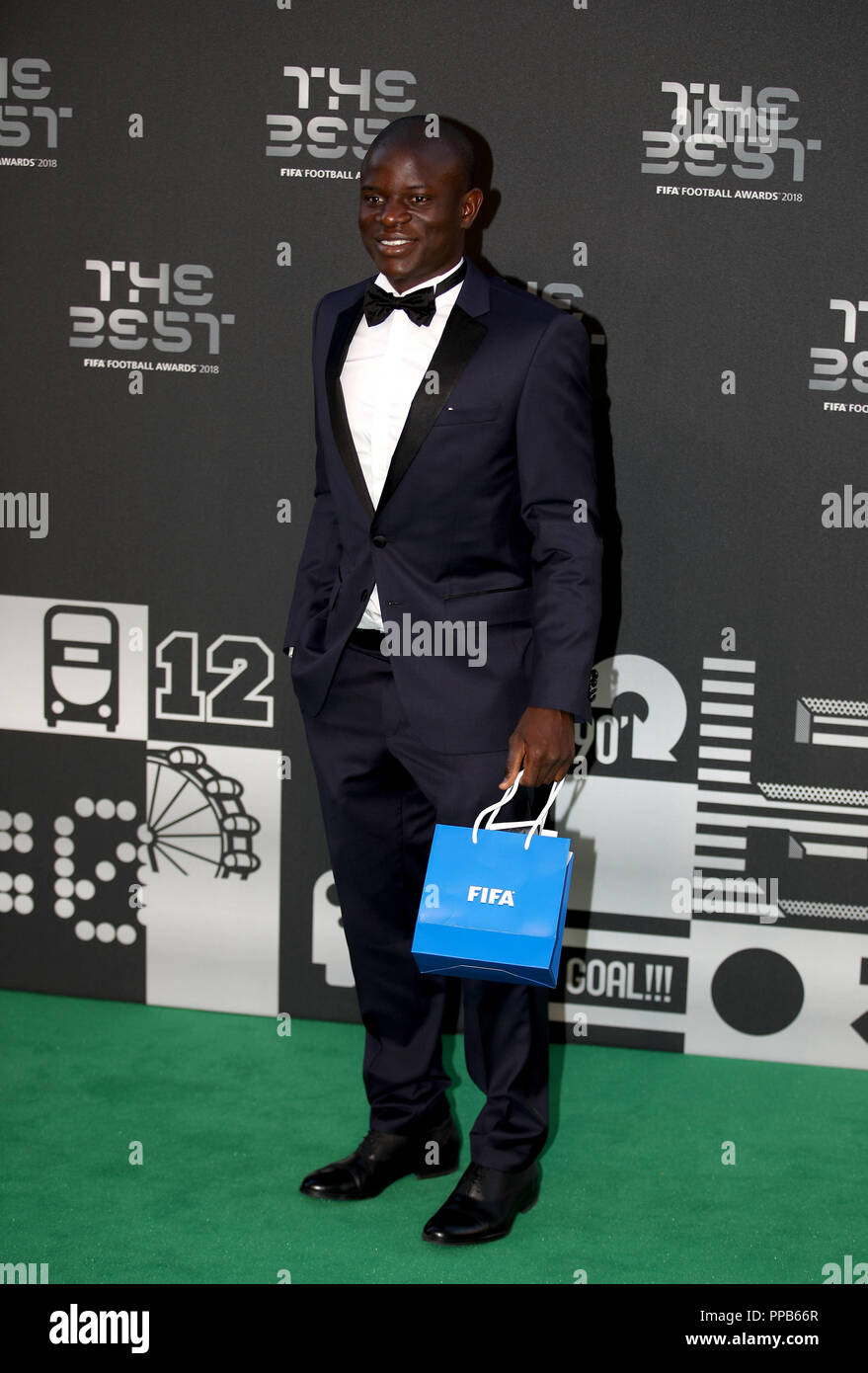 N'Golo Kante während der besten FIFA Fußball-Awards 2018 in der Royal Festival Hall, London. Stockfoto