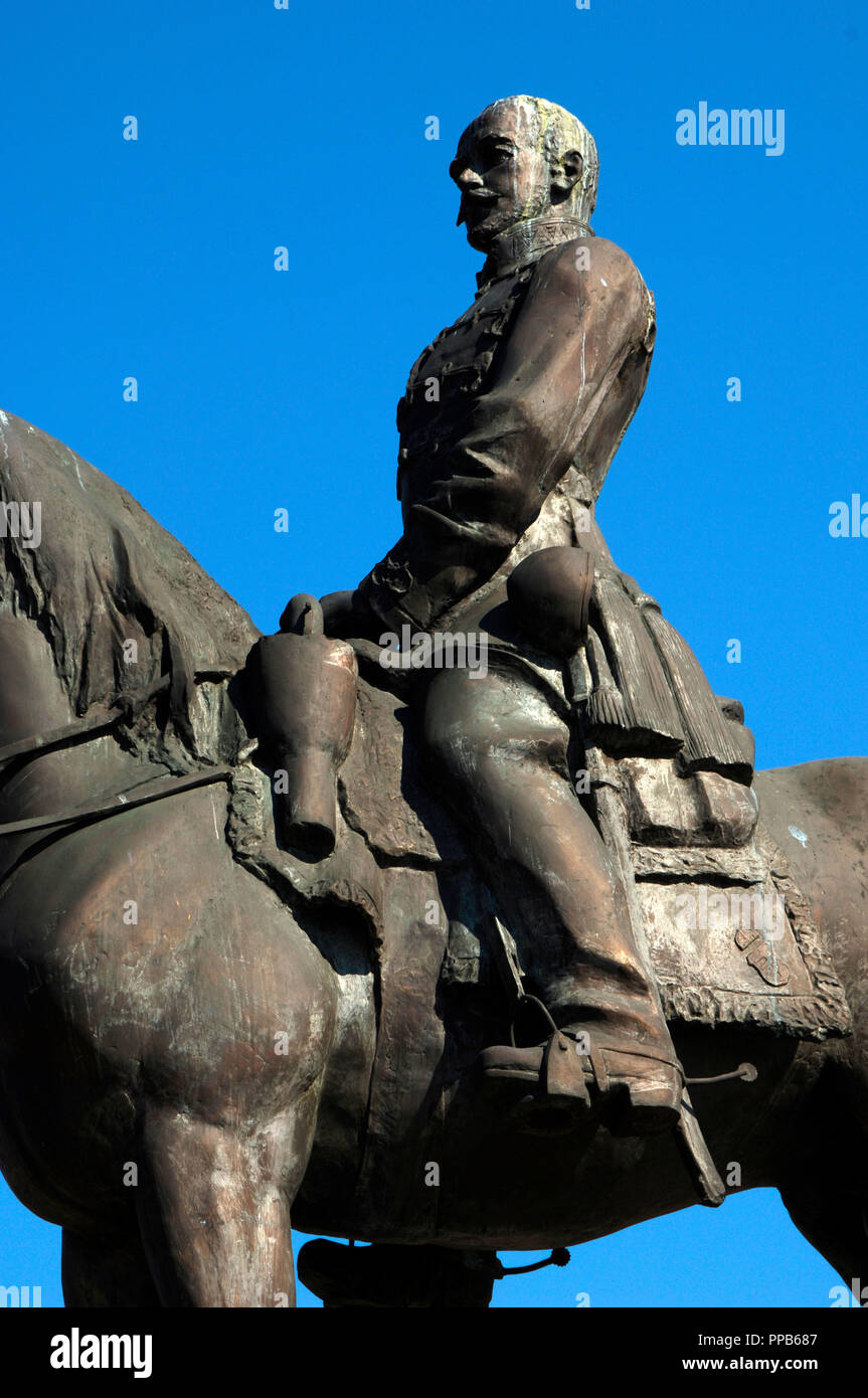 Gˆrgey, Artur (1818-1916). Ungarische Armee Offizier und Held der Ungarischen Revolution von 1848-1849. Reiterstatue. Budapest. Ungarn. Stockfoto