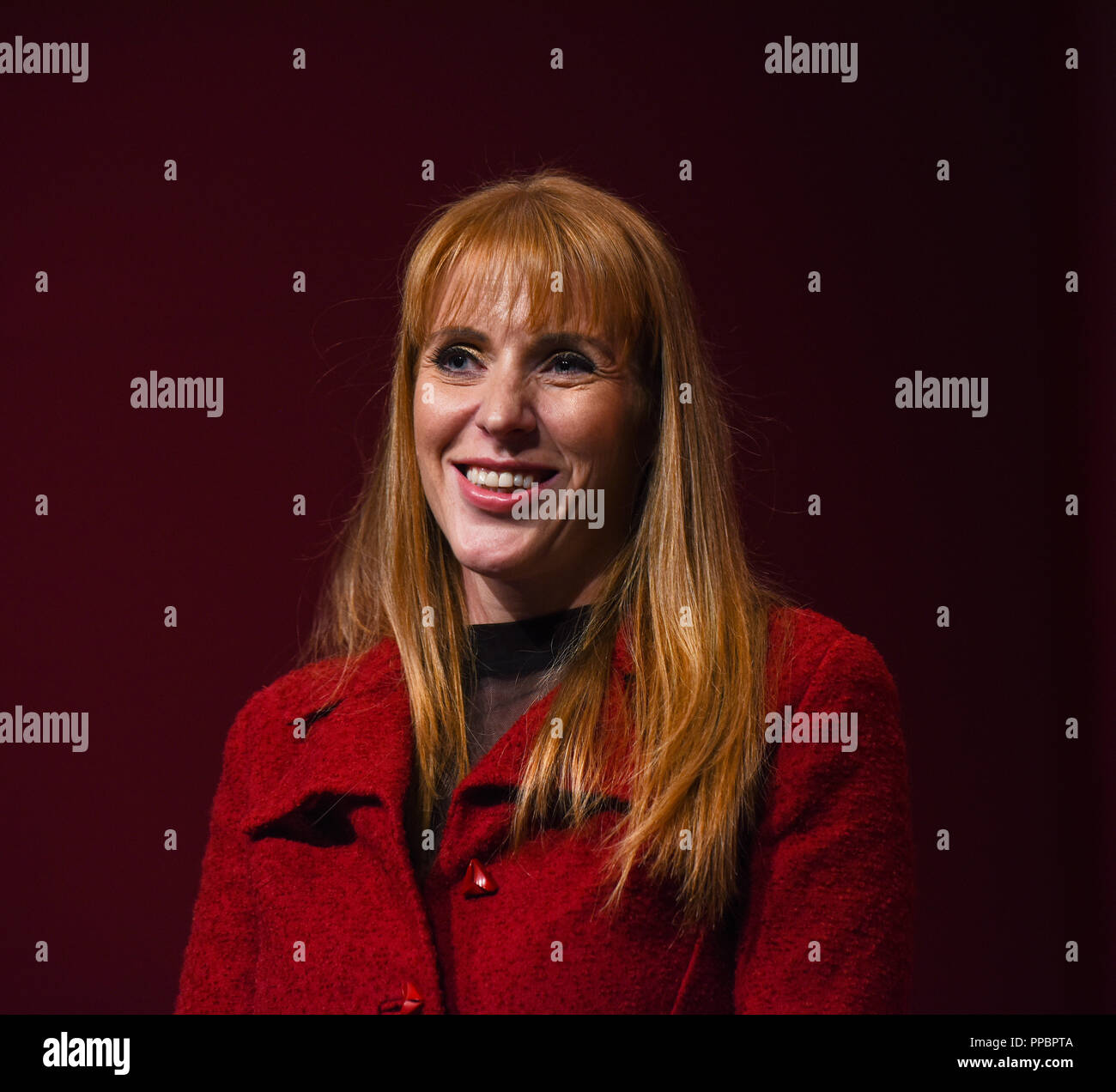 Liverpool, Großbritannien. 24. September 2018. Angela Raynor Schatten Secretry für Bildung auf der Arbeitskonferenz in Liverpool. 2018 Credit: Della Batchelor/Alamy leben Nachrichten Stockfoto