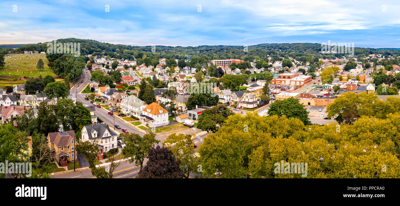 Antenne Stadtbild von Dover, New Jersey. Stockfoto