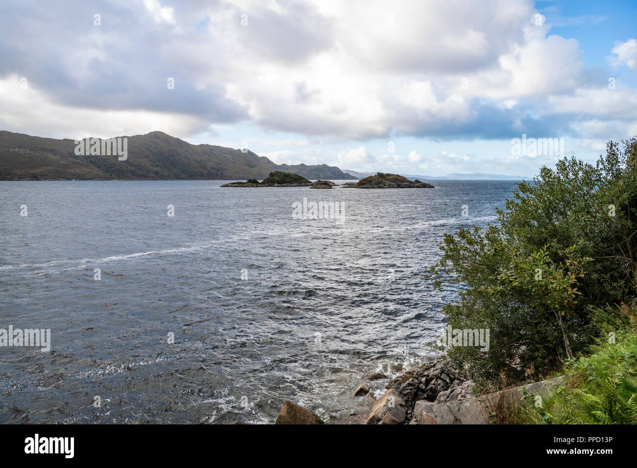 Loch Nan Uamh, Schottland Stockfoto