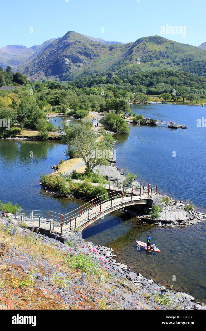 See Padarn, Llanberis, Gwynedd, Wales Stockfoto