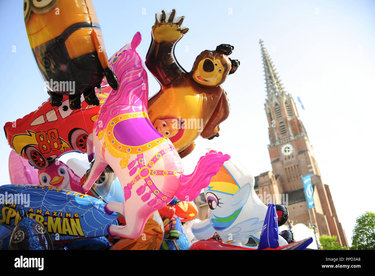 Impressionen aus dem aktuellen Auer Dult am Mariahilfplatz in München. Stockfoto