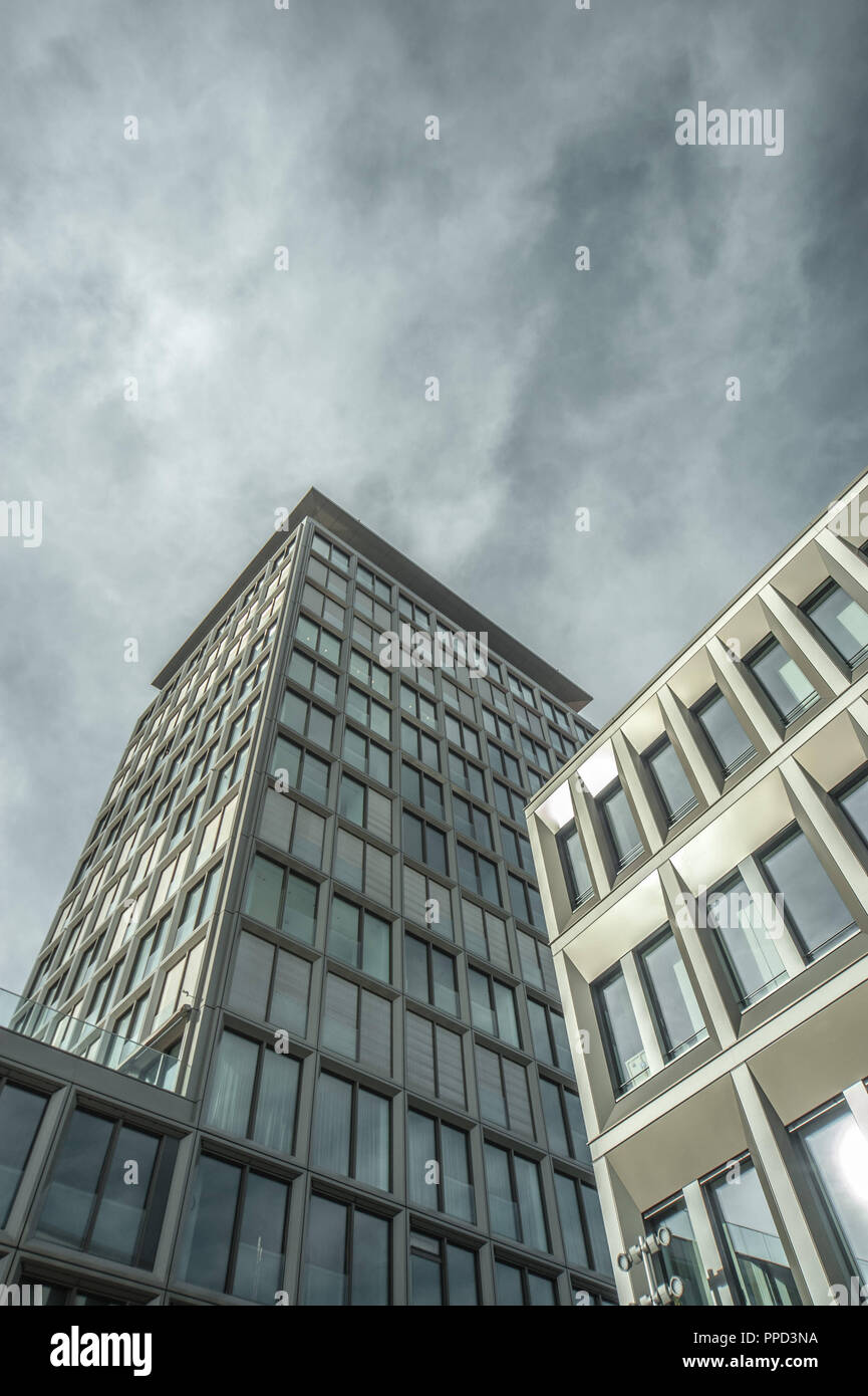 "Die Sieben", einem luxuriösen Wohnturm in der ehemaligen Heizkraftwerk in der Muellerstrasse 7. Stockfoto