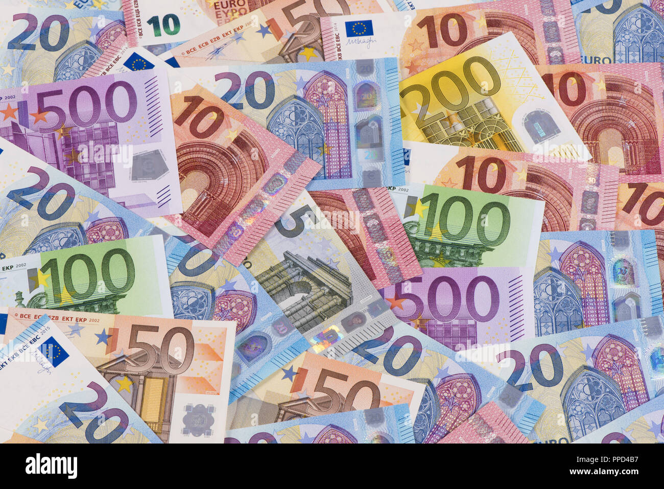 Euro-Banknoten Stockfoto