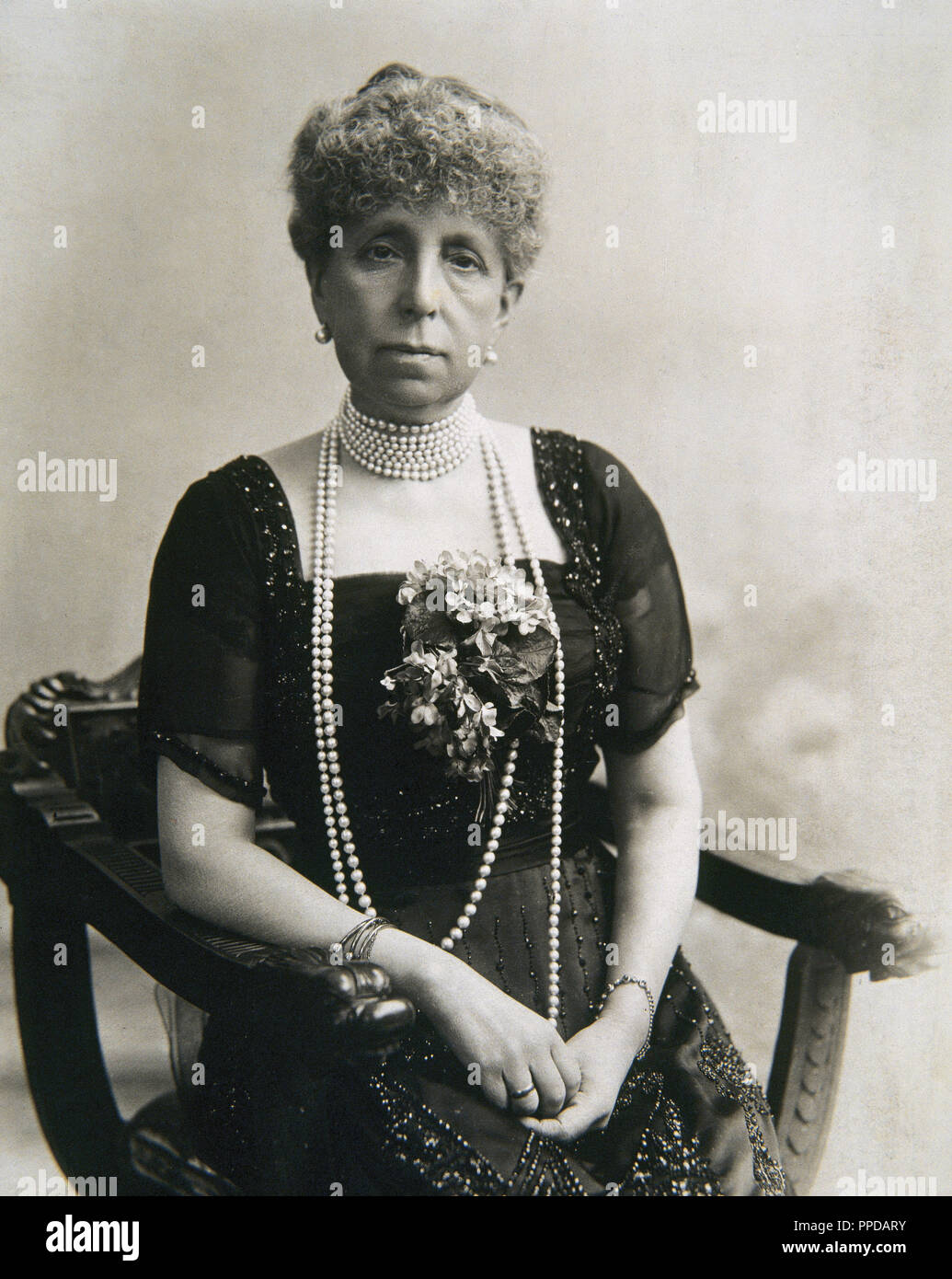 Maria Christina von Österreich (Gros-Seelwitz, 1858 - Madrid, 1929). Königin (1879-85) und Regent Spaniens (1885-1902). Frau von Alfonso XII (1879) und Mutter von Alfonso XIII. Stockfoto