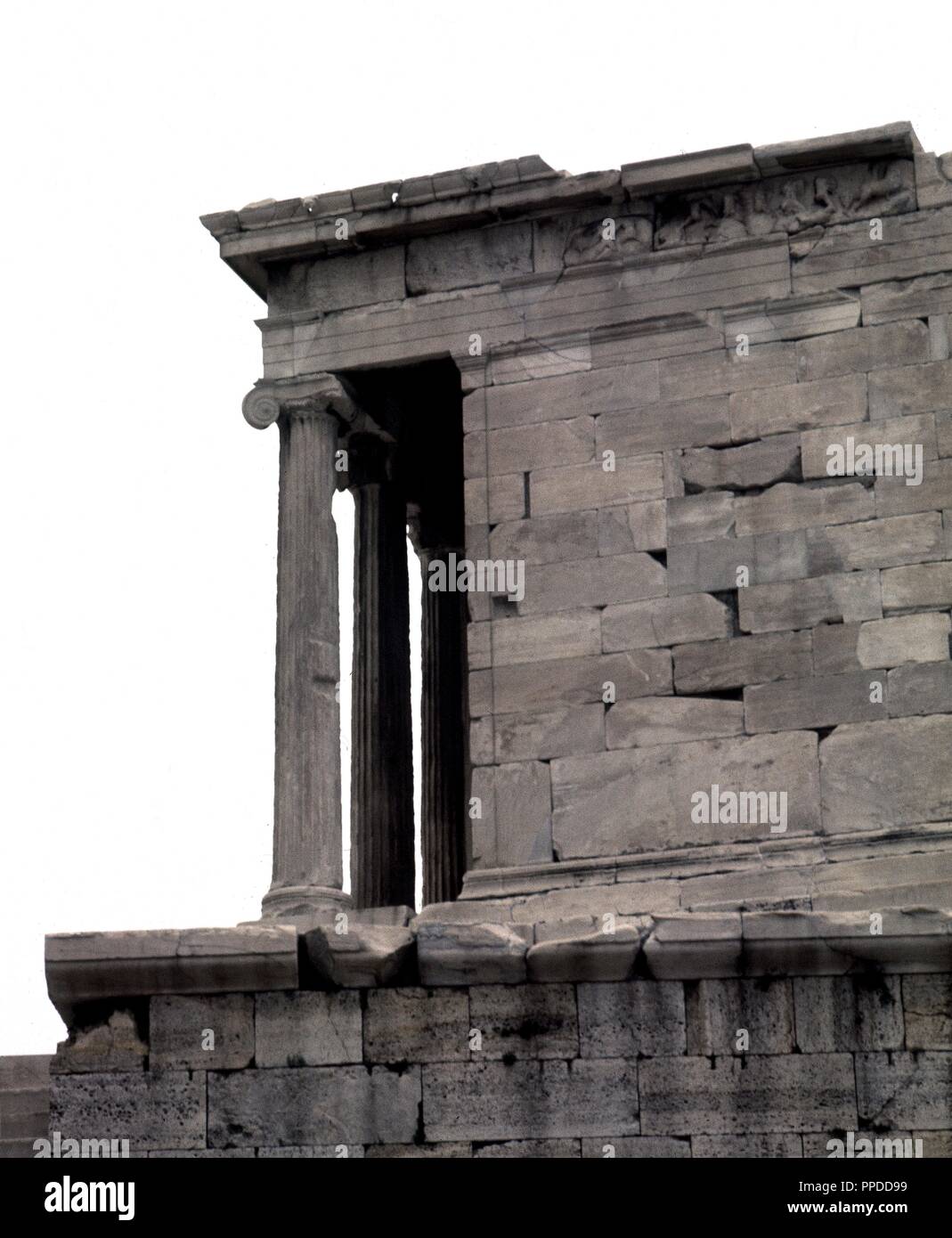 TEMPLO DE ATHENA NIKE - GRIEGO CLASSIC - año 449-425 AC. Ort: Akropolis. Athen. Stockfoto