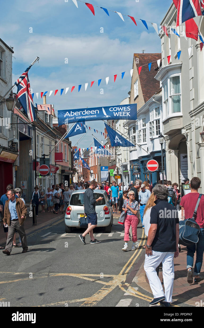 Cowes High Street, Cowes, Isle of Wight, Großbritannien Stockfoto