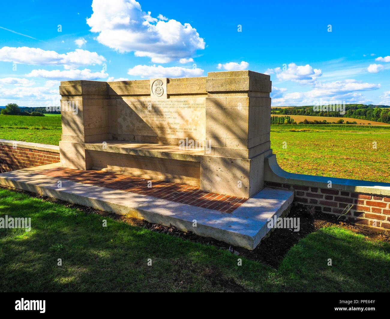 Dantzig Gasse CWGC Friedhof an der Somme Schlachtfeld Stockfoto