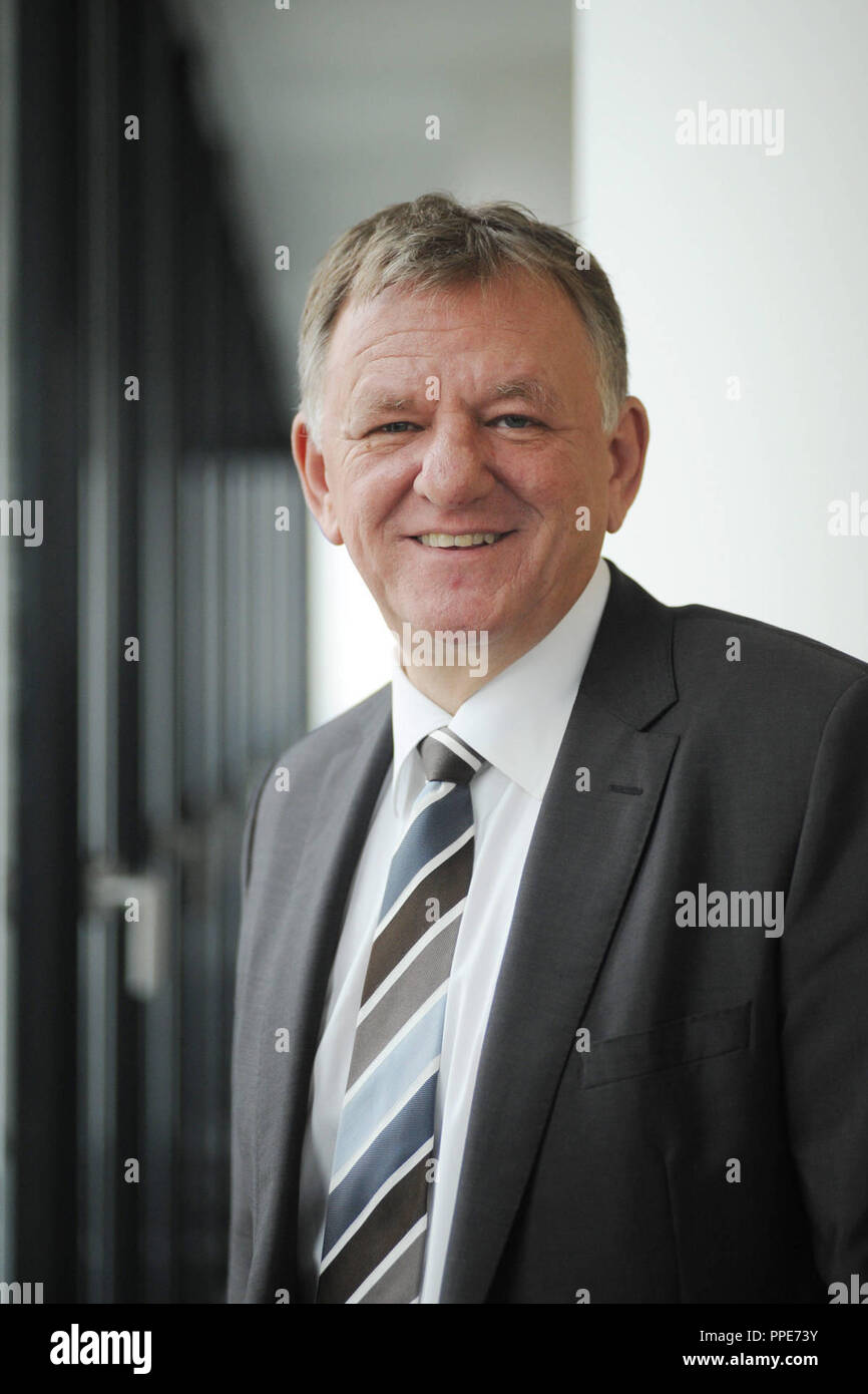 Andreas Renschler, Mitglied des Vorstands der Volkswagen AG mit Verantwortung für Nutzfahrzeuge. Das Bild wurde bei einem Besuch in der Redaktion der Süddeutschen Zeitung in München. Stockfoto
