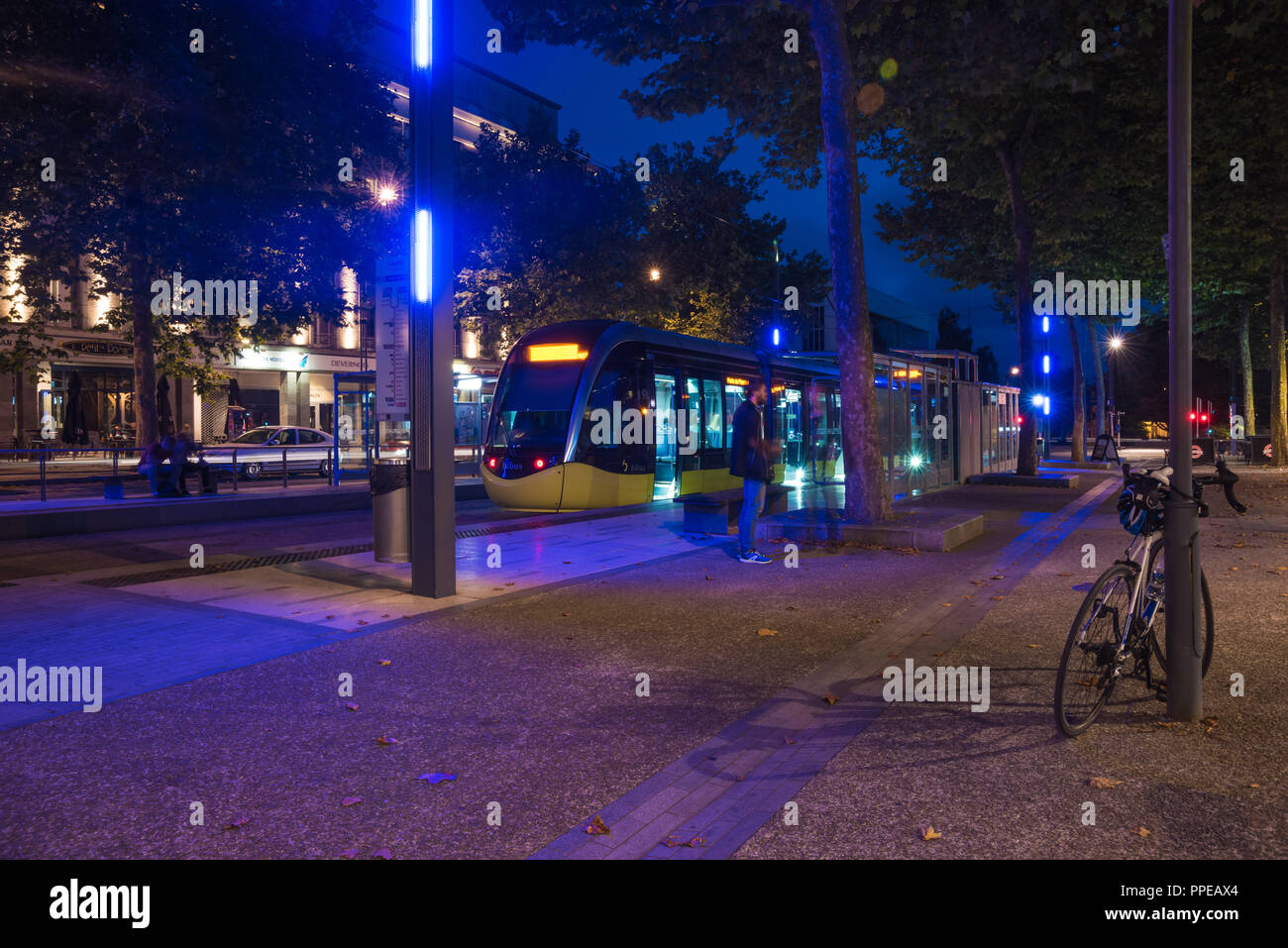 Brest, Straßenbahn, Linie A, Place de la Liberte Stockfoto