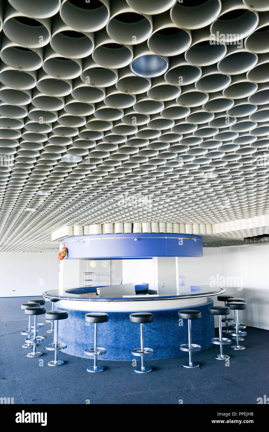 VIP-Bereich im Olympiastadion im Olympiapark in München. Stockfoto