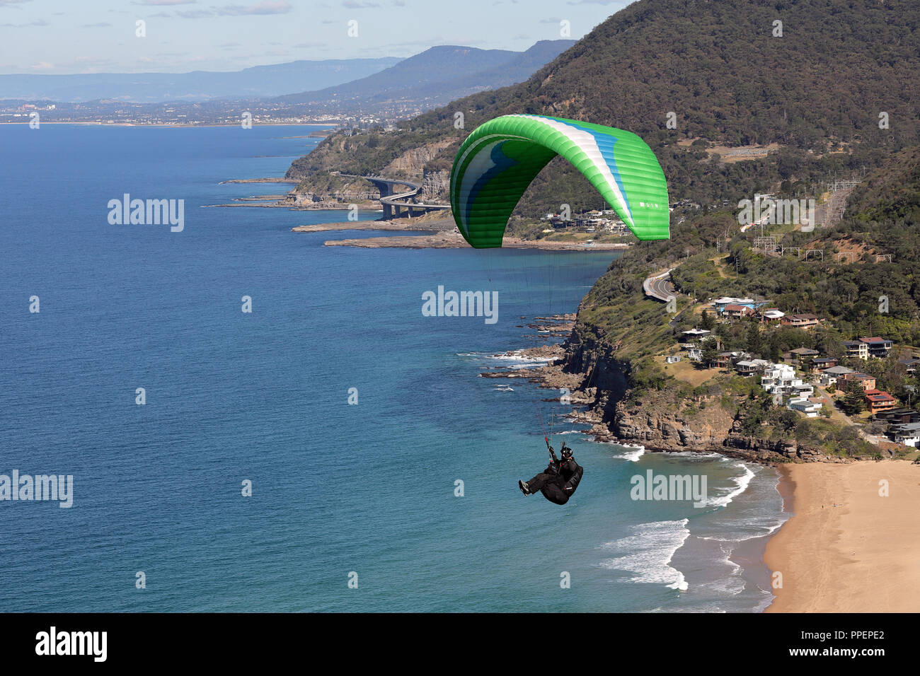 Paragliding Stockfoto
