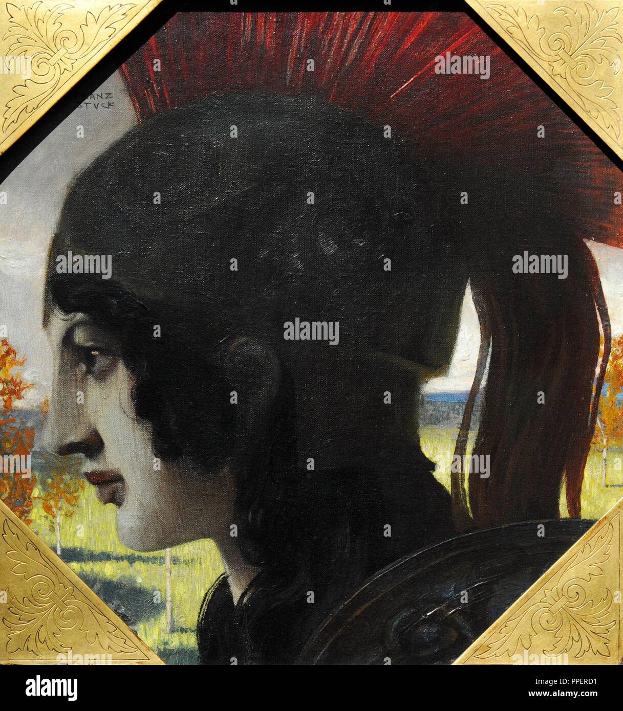 Franz von Stuck (1863-1928). Deutsche Maler. Pallas Athene, 1891. Wallraf-Richartz-Museum. Köln. Deutschland. Stockfoto