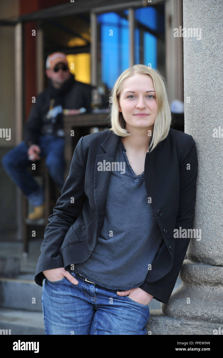 Anna-Katharina Messmer, ein deutscher Soziologe und Feministin. Stockfoto