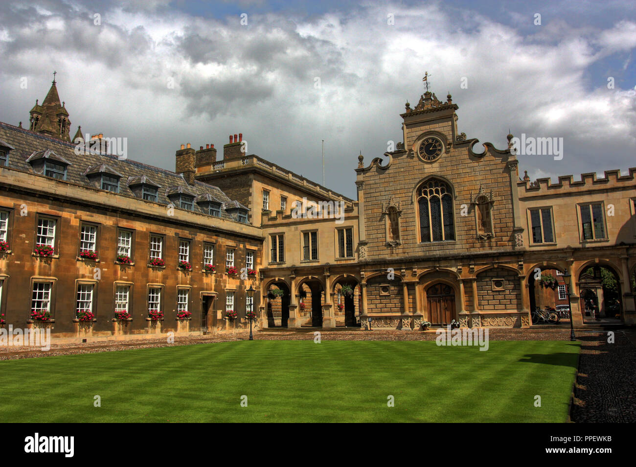 An der Universität Cambridge Peterhouse Stockfoto