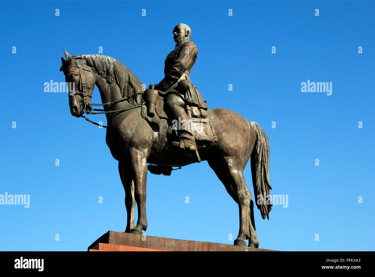 Gˆrgey, Artur (1818-1916). Ungarische Armee Offizier und Held der Ungarischen Revolution von 1848-1849. Reiterstatue. Budapest. Ungarn. Stockfoto
