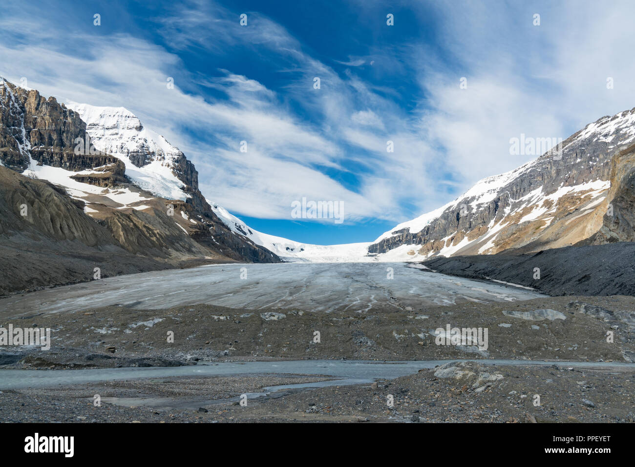 Athabasca Glacier, Jasper National Park, Alberta, Kanada Stockfoto