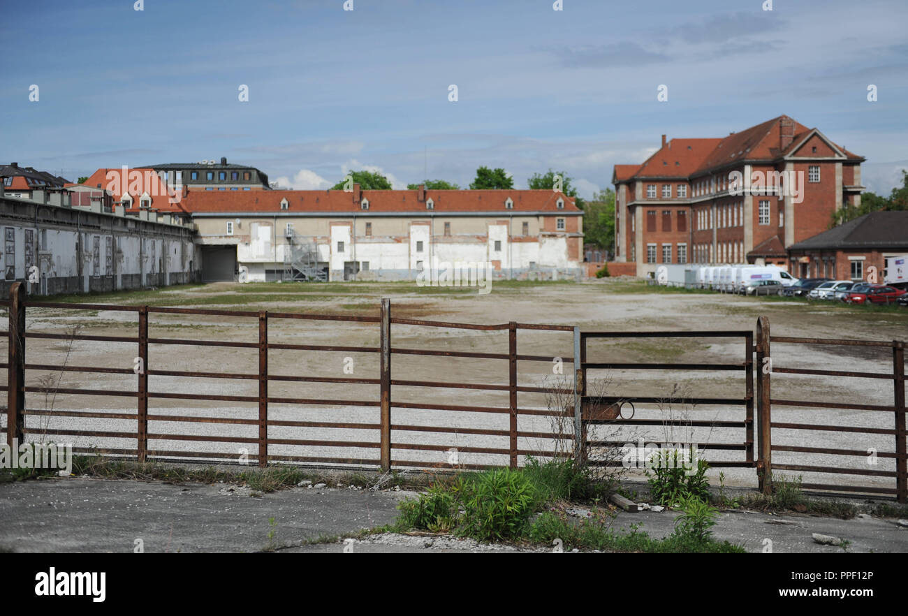 Die alte stockyards liegt auf sieben Hektar, dies ist einer der größten Grünflächen im Zentrum von München. Stockfoto