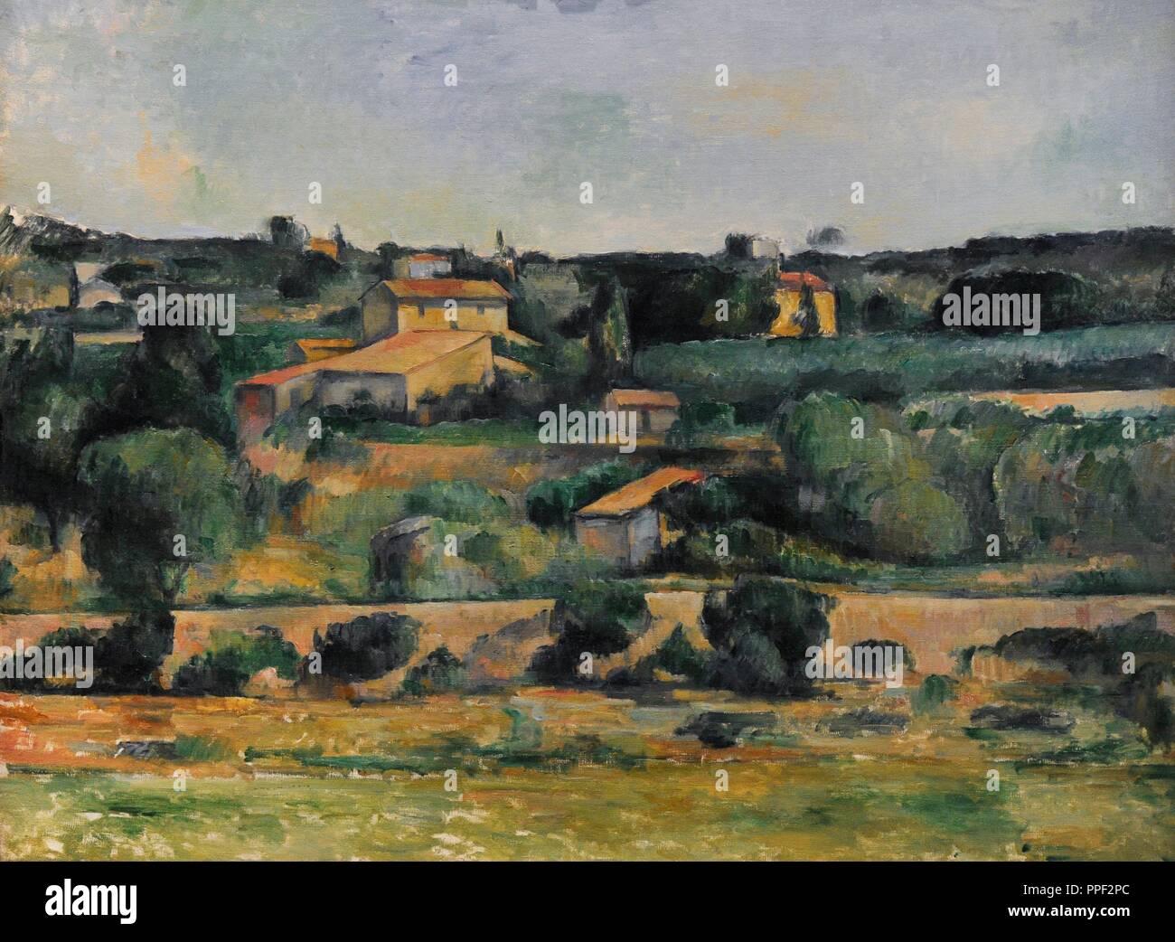 Paul Cezanne (1839-1906). Französische Maler. Landschaft im Westen von  Aix-en-Provence, ca. 1878). Wallraf-Richartz-Museum. Köln. Deutschland  Stockfotografie - Alamy