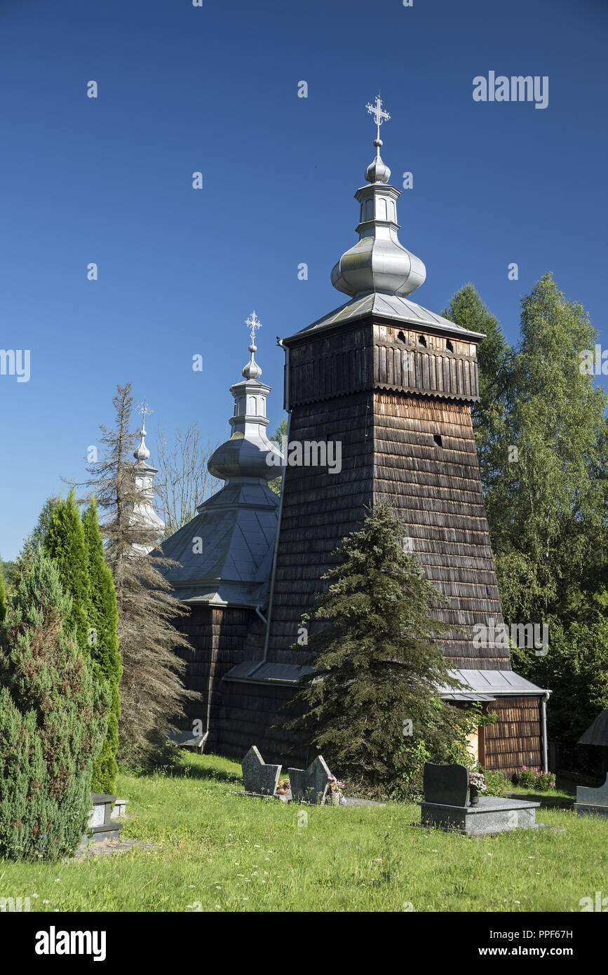 Eine historische, Holz- orthodoxe Kirche im Süden Polens Stockfoto