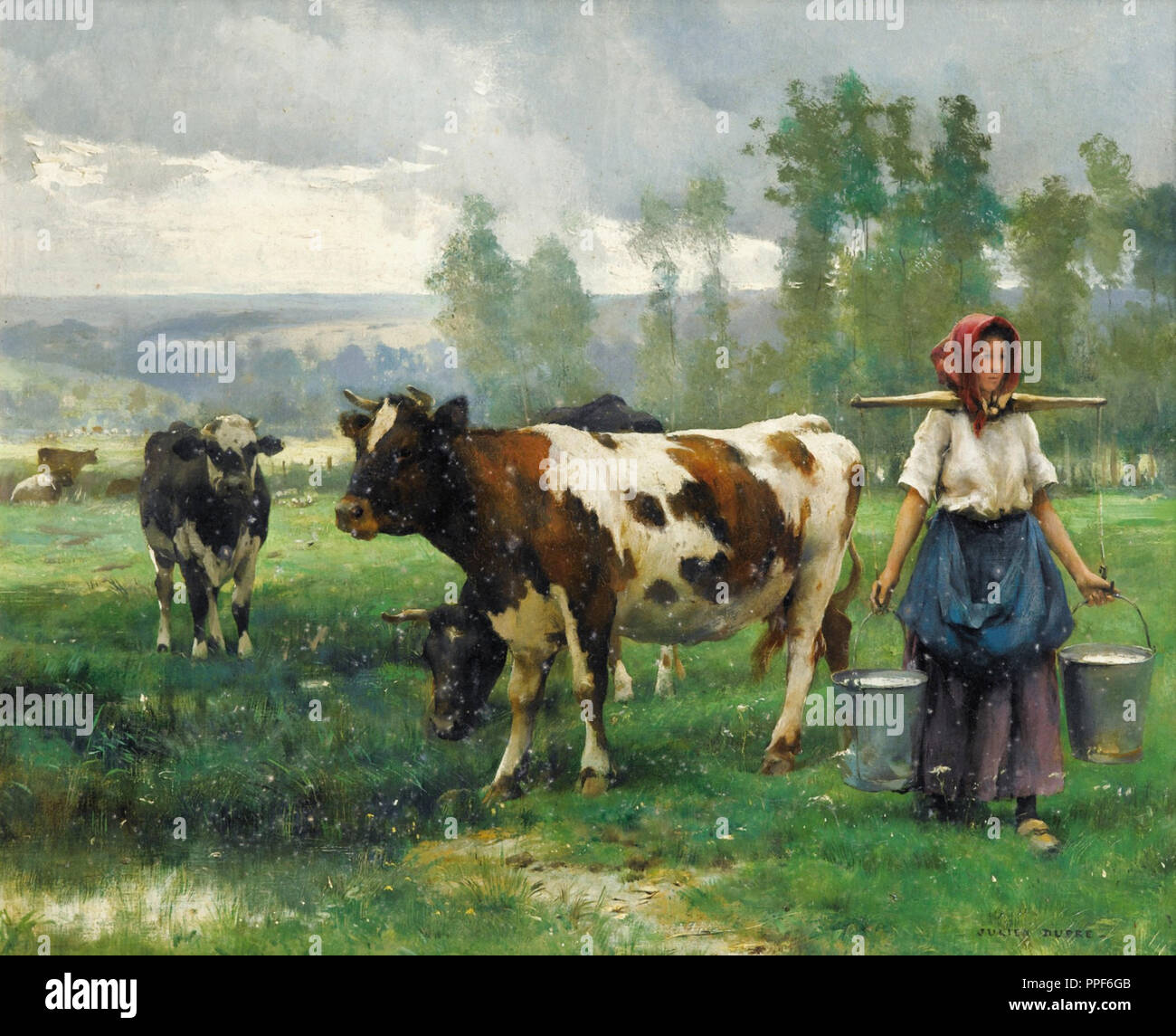 Dupré Julien-La Laitiere 2 Stockfoto