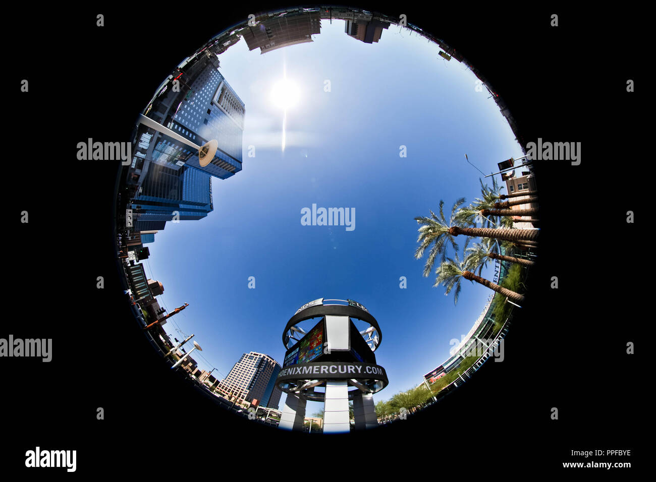 Footprint Center, Centro de Phoenix, Phoenix, US Airways Center, America West Arena, Chase Field, Downtown Phoenix, estadio Chase Field Stockfoto