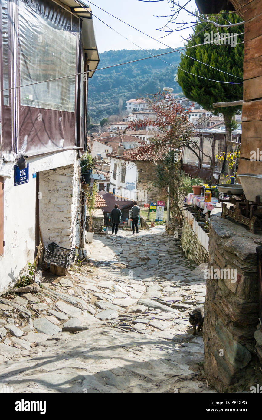 Das Dorf Sirince in der Ägäischen Region Izmir, Türkei Stockfoto