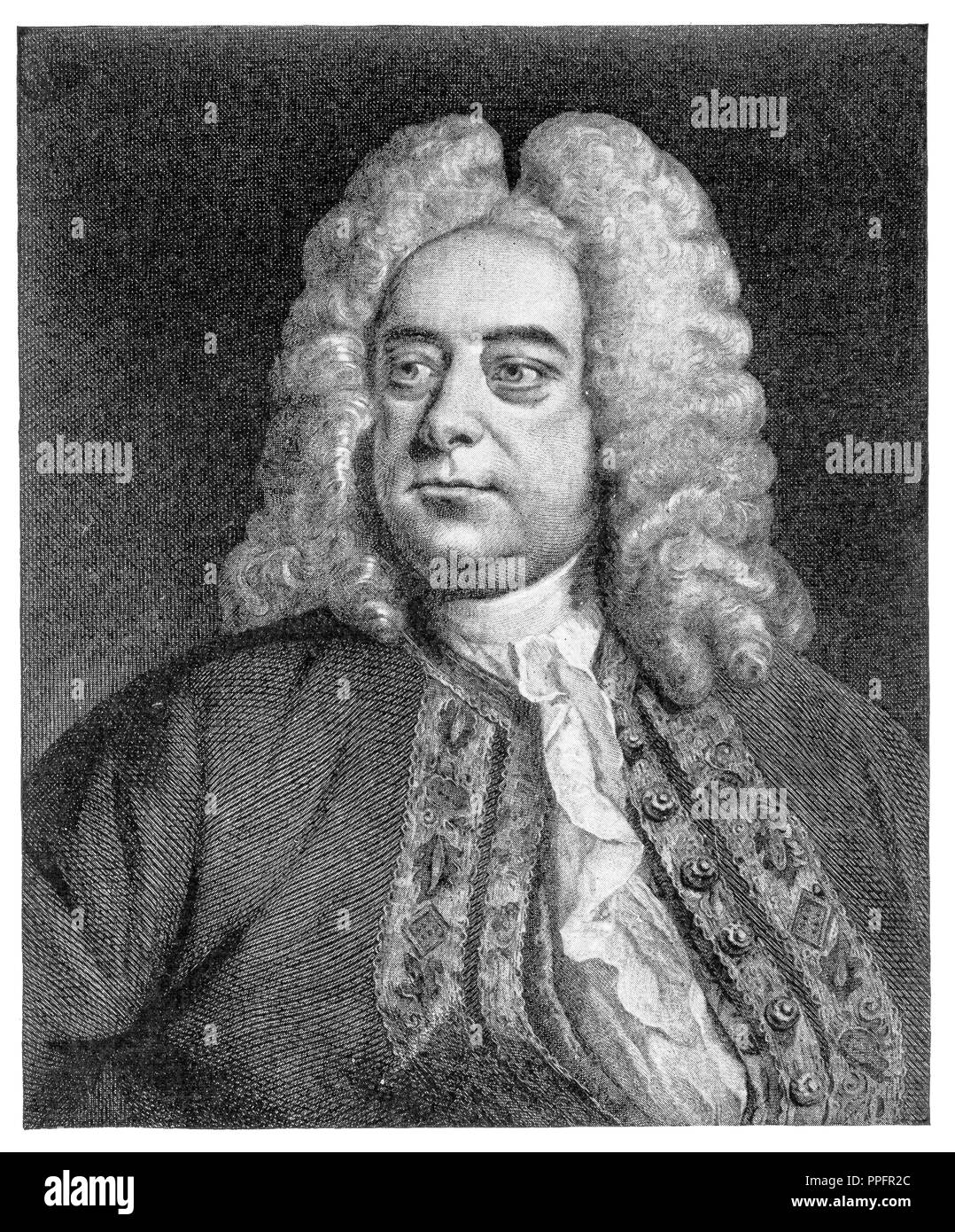 Porträt von Georg Friedrich Händel Stockfoto